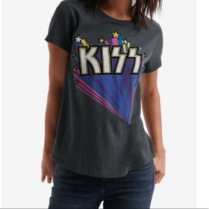 Lucky Brand Cotton KISS Flocked T-Shirt